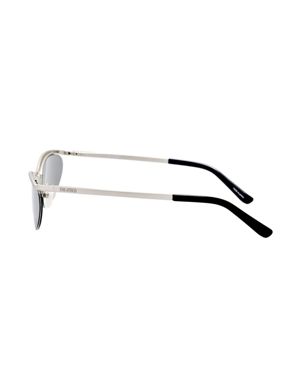 Linda Farrow Charlotte Sunglasses, silver mirror, view 2
