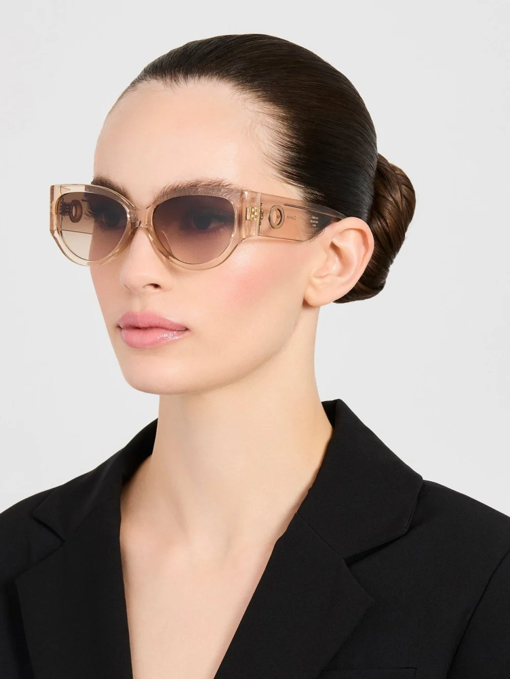 Linda Farrow Connie Sunglasses, ash, view 3