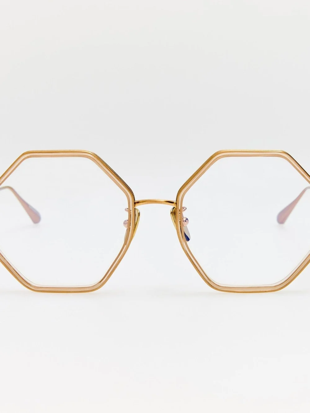 Linda Farrow Coraline Optical in matt champagne and ash