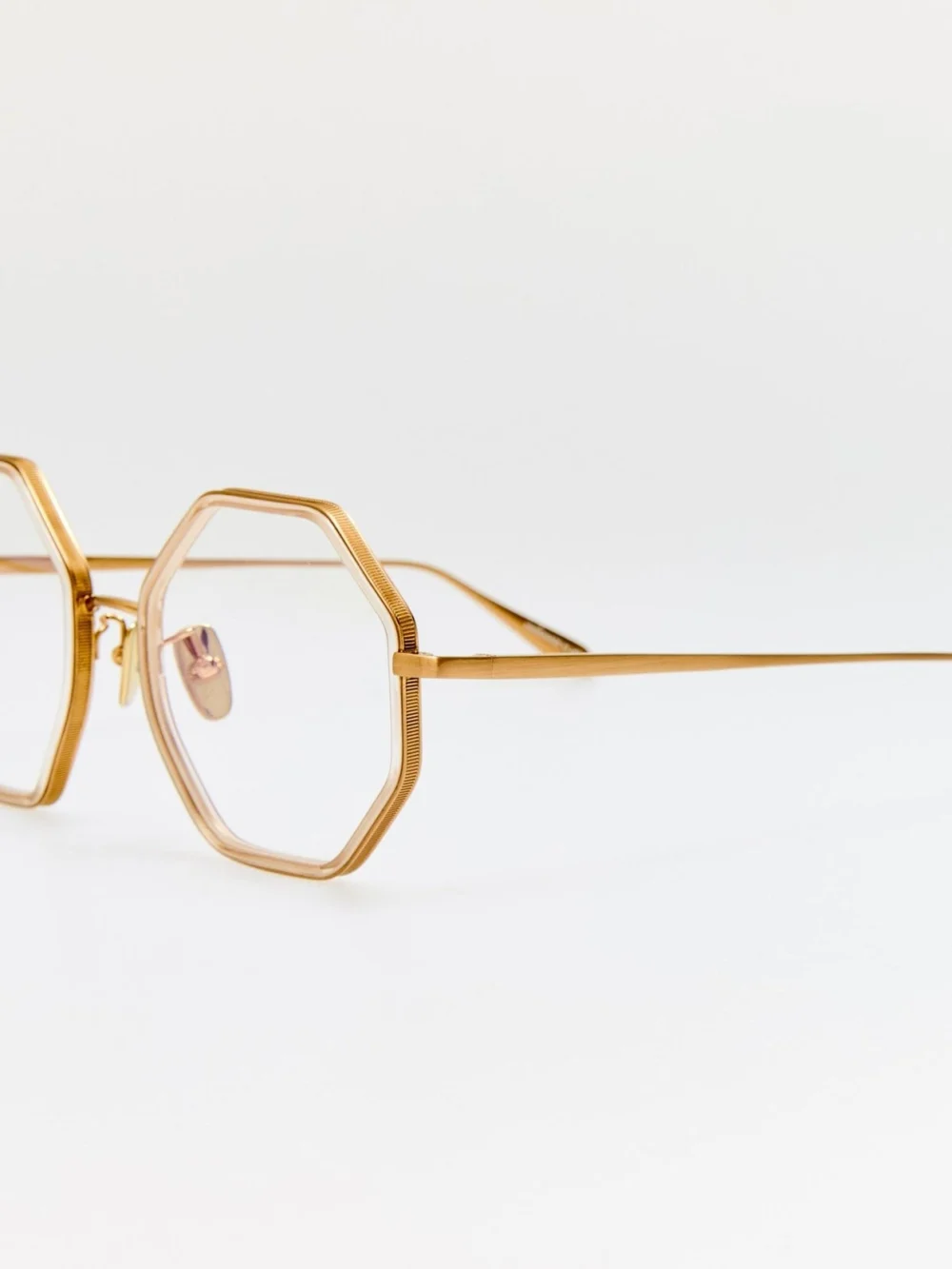 Linda Farrow Coraline Optical, matt champagne and ash, view 2