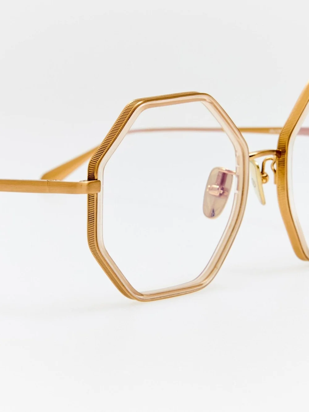 Linda Farrow Coraline Optical, matt champagne and ash, view 4
