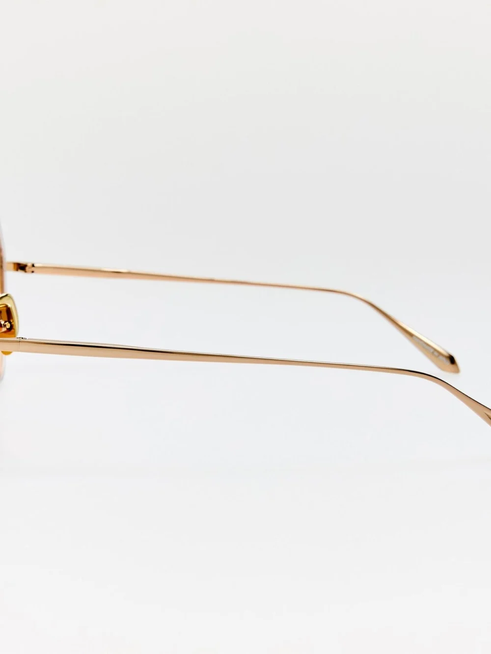 Linda Farrow Coraline Sunglasses, 22k gold and tutti frutti, view 5