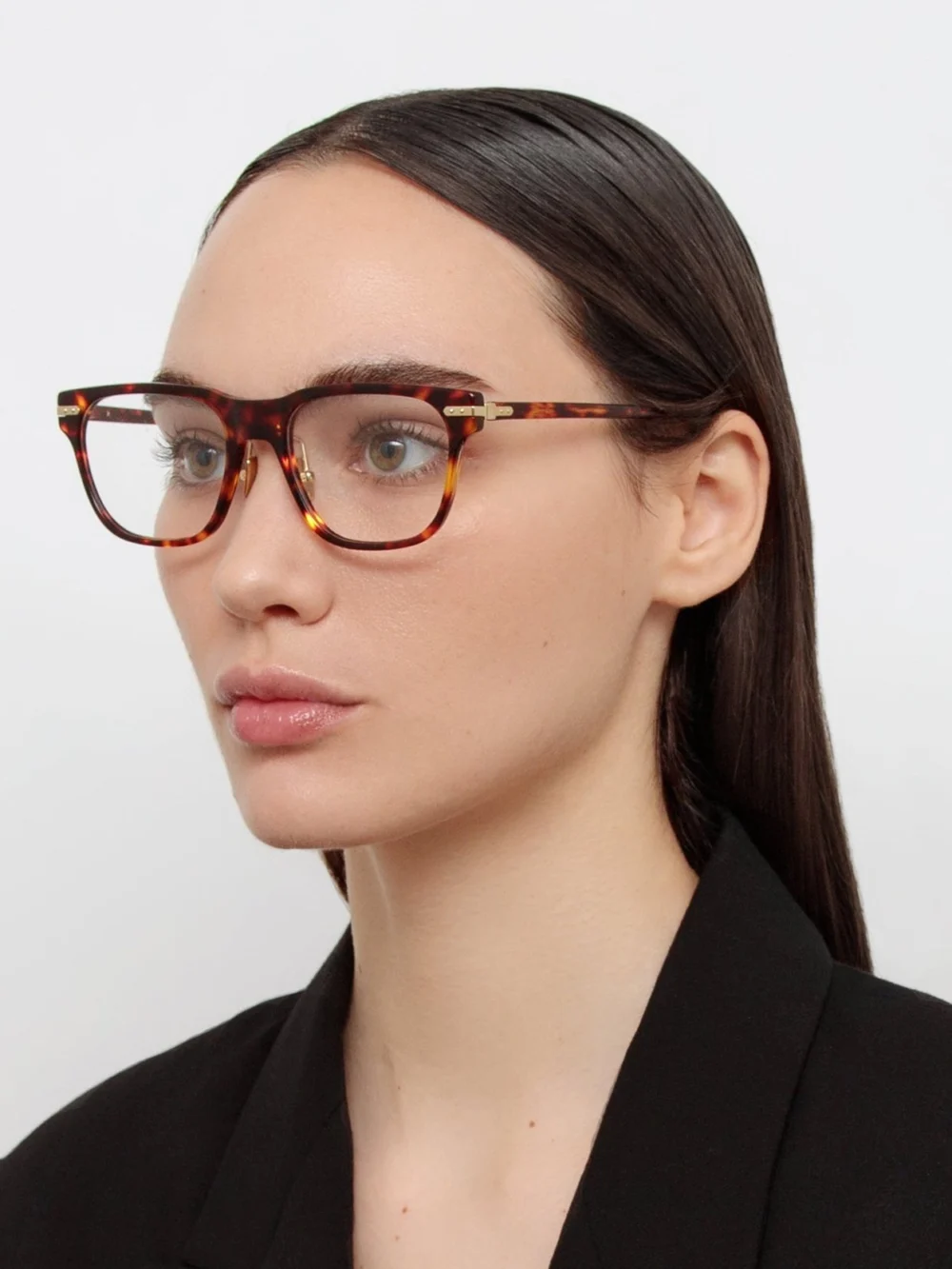 Linda Farrow Cove Optical, tortoiseshell, view 3