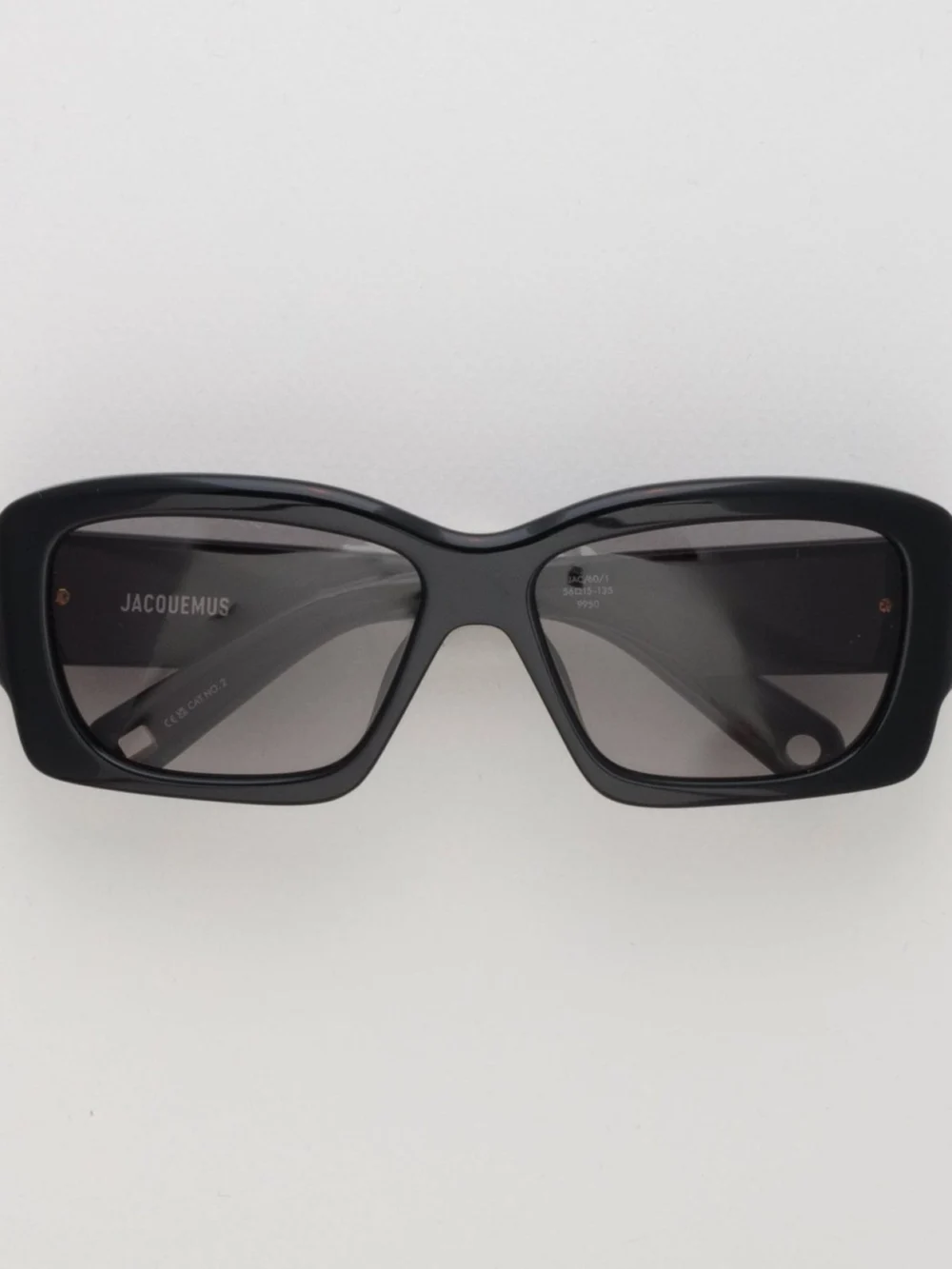 Linda Farrow Croisiere Rectangular Sunglasses in black