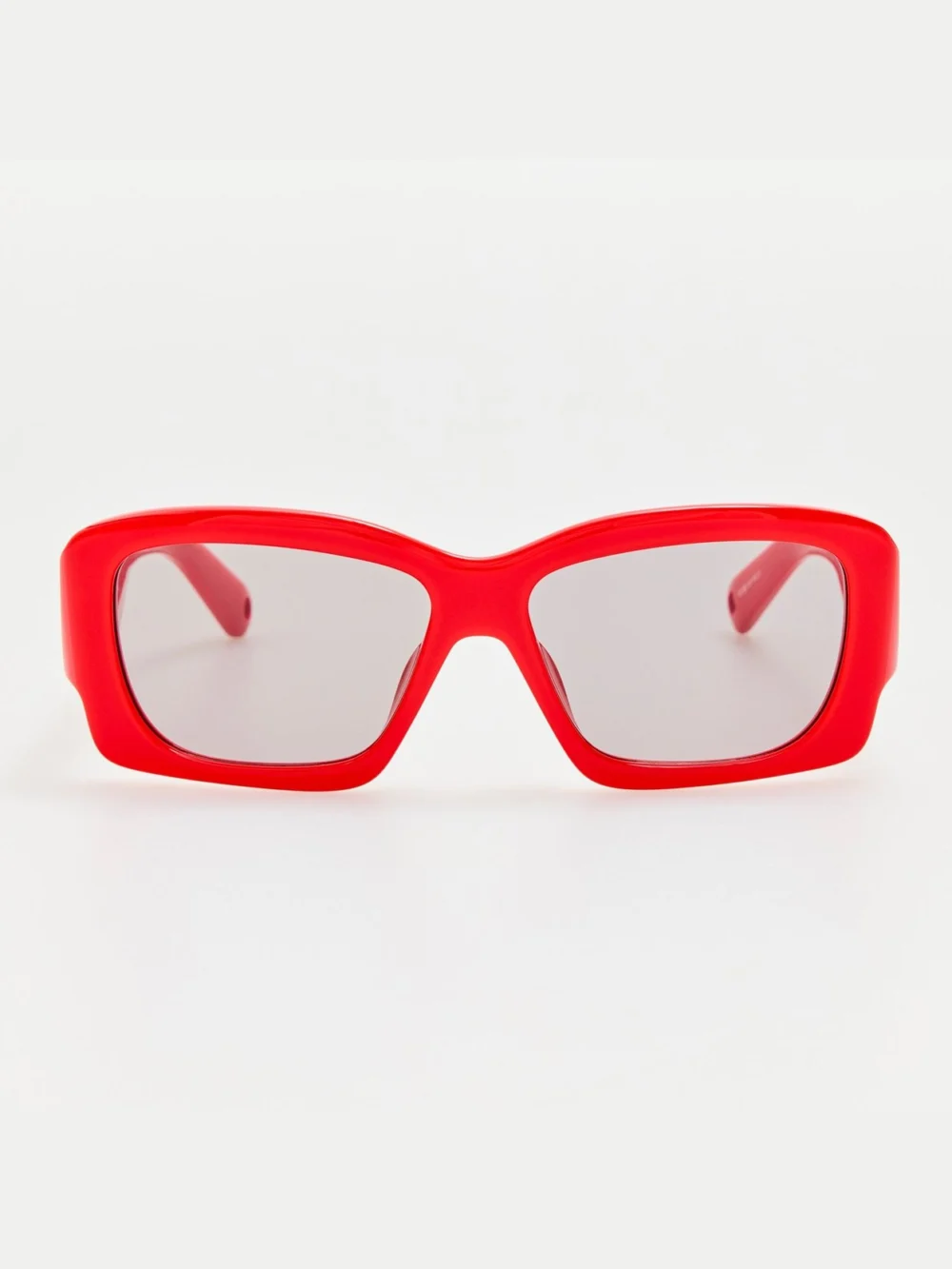 Linda Farrow Croisiere Rectangular Sunglasses in red