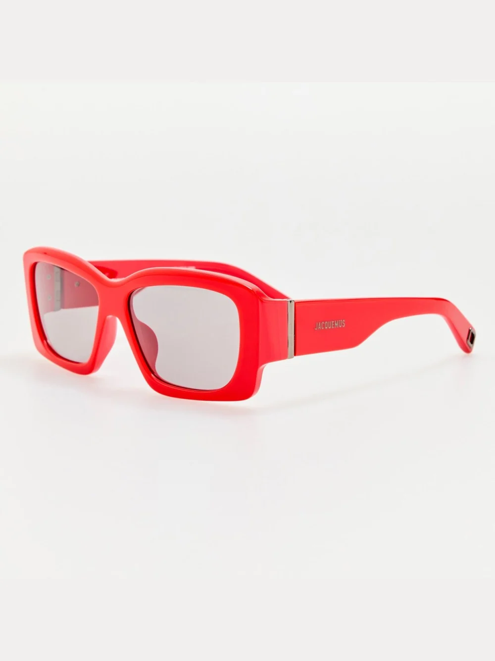 Linda Farrow Croisiere Rectangular Sunglasses, red, view 3