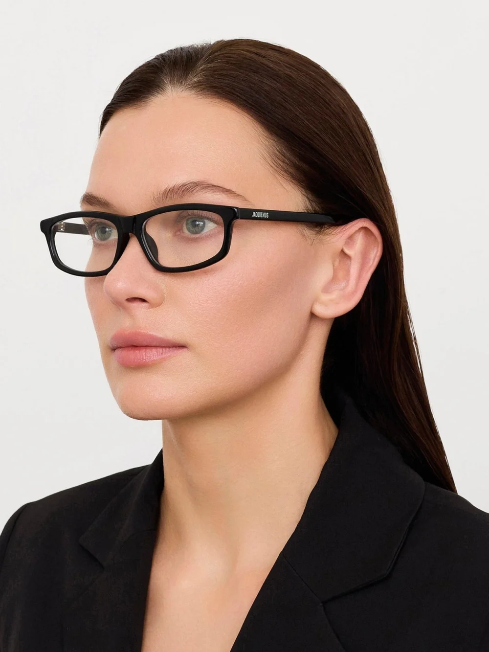 Linda Farrow Cuadro Optical, black, view 3