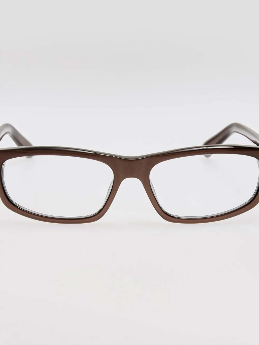 Linda Farrow Cuadro Optical in metallic brown