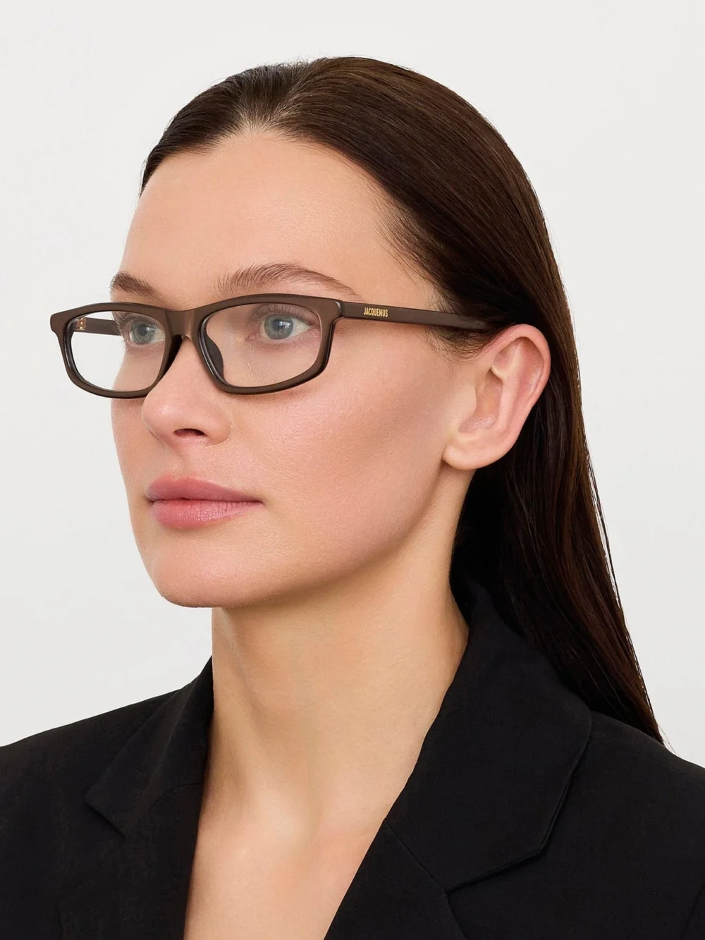 Linda Farrow Cuadro Optical, metallic brown, view 3