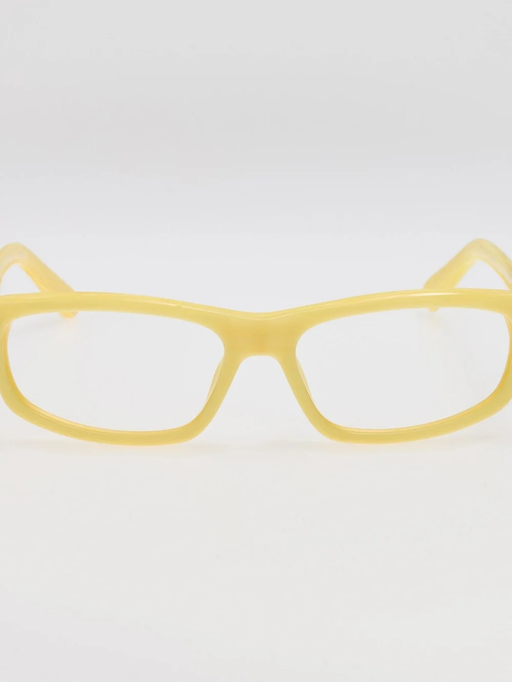Linda Farrow Cuadro Optical in yellow stripe