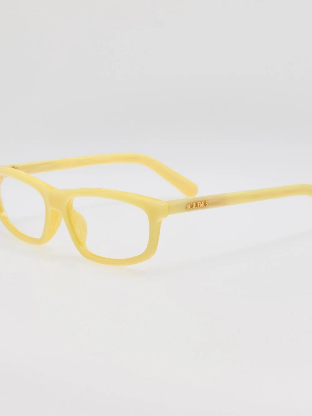Linda Farrow Cuadro Optical, yellow stripe, view 2