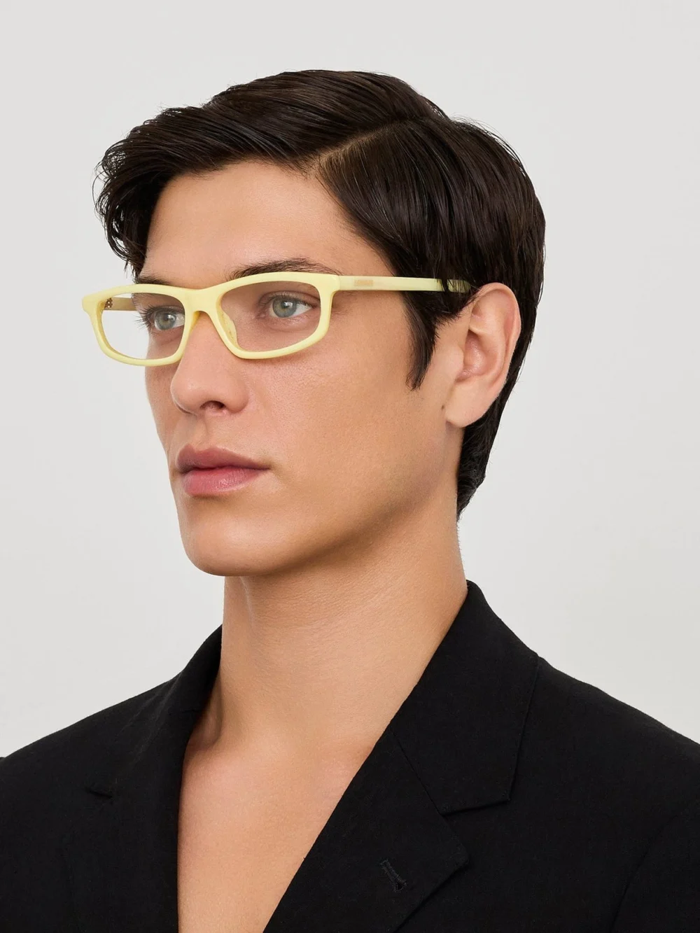 Linda Farrow Cuadro Optical, yellow stripe, view 4