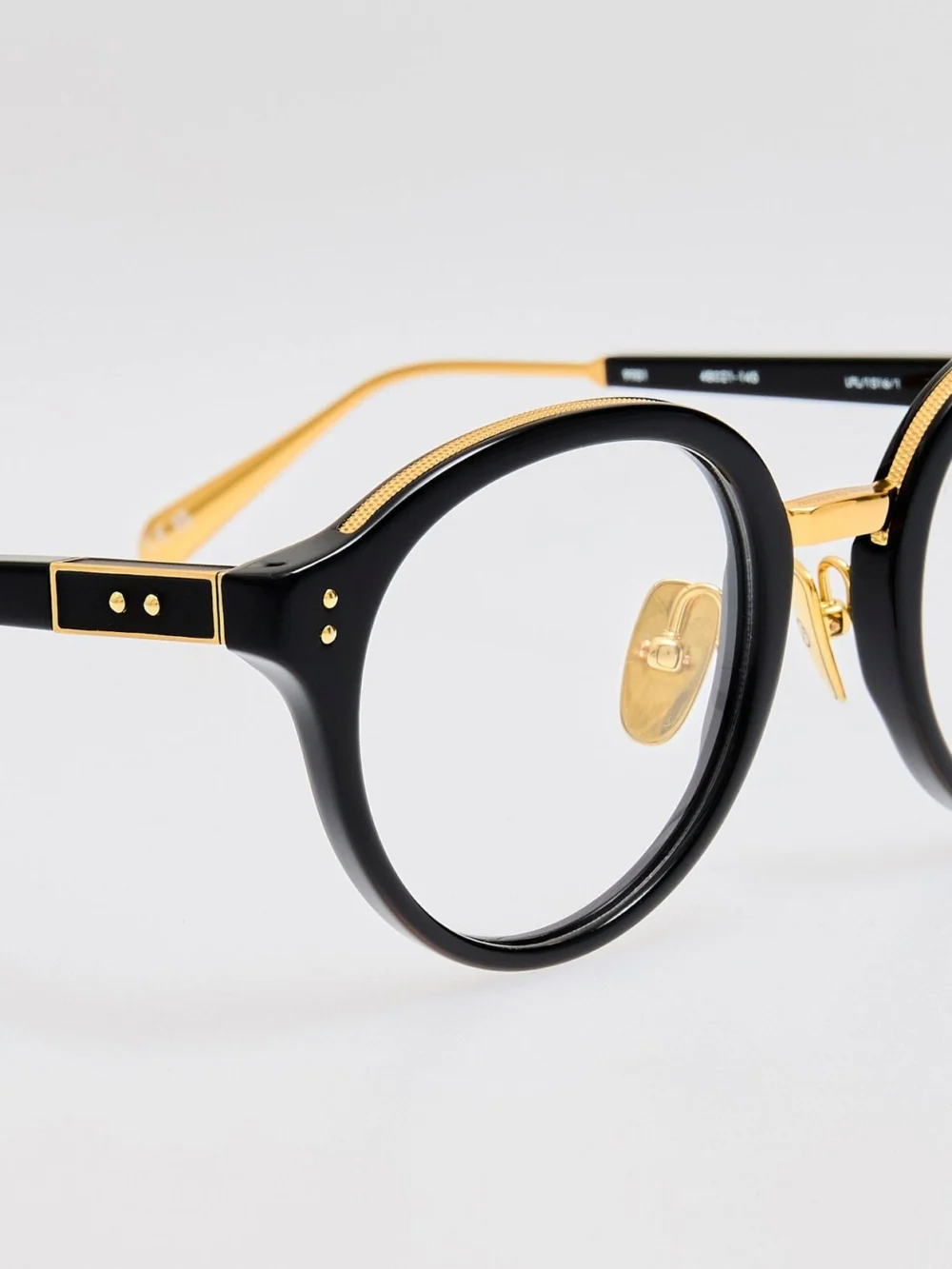 Linda Farrow Curtis Optical, black, view 5