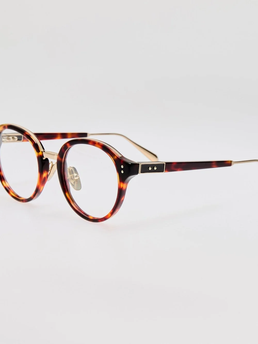 Linda Farrow Curtis Optical, dark tortoiseshell, view 2
