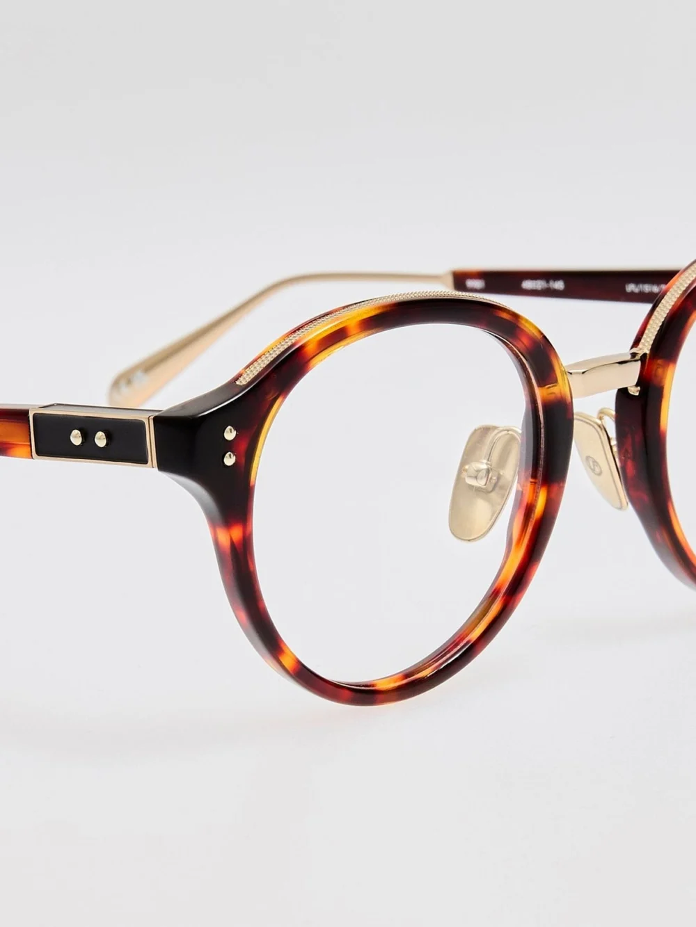 Linda Farrow Curtis Optical, dark tortoiseshell, view 5