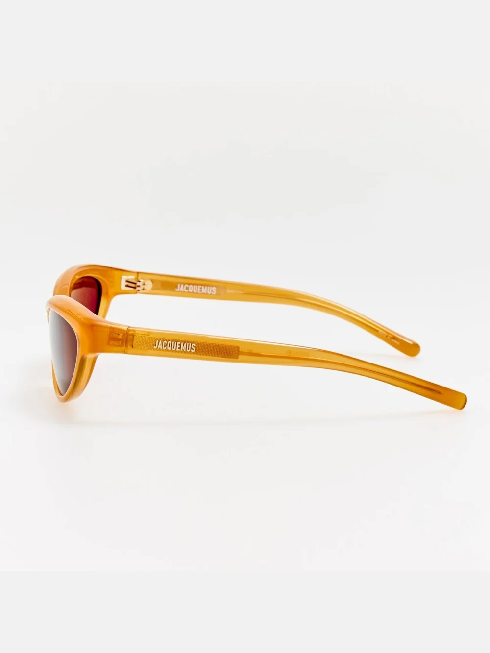 Linda Farrow Curvo Sunglasses, caramel, view 5