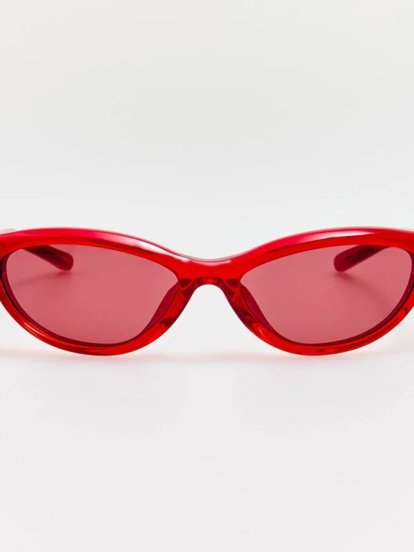 Linda Farrow Curvo Sunglasses in Cherry