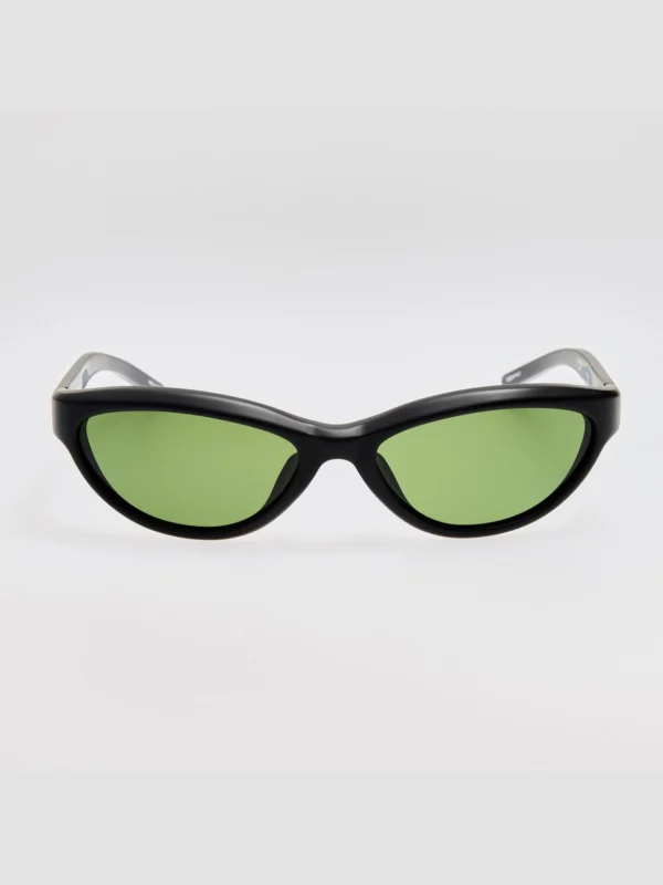 Linda Farrow Curvo Sunglasses in Matt Black