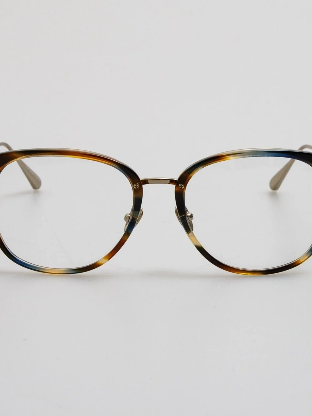Linda Farrow Cyrus D-Frame Optical in earth horn