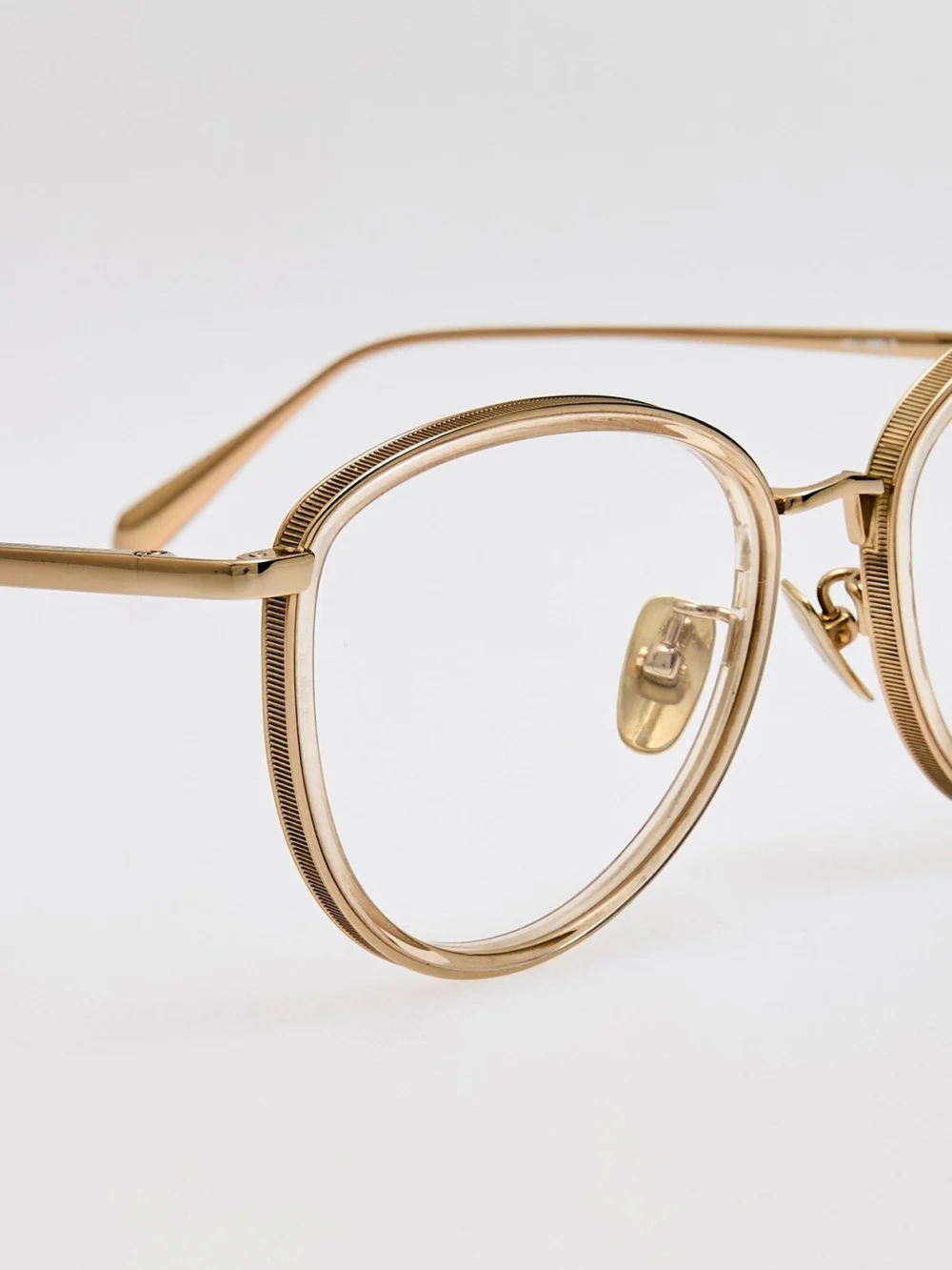Linda Farrow Dahlia Optical, 22k gold and ash, view 5