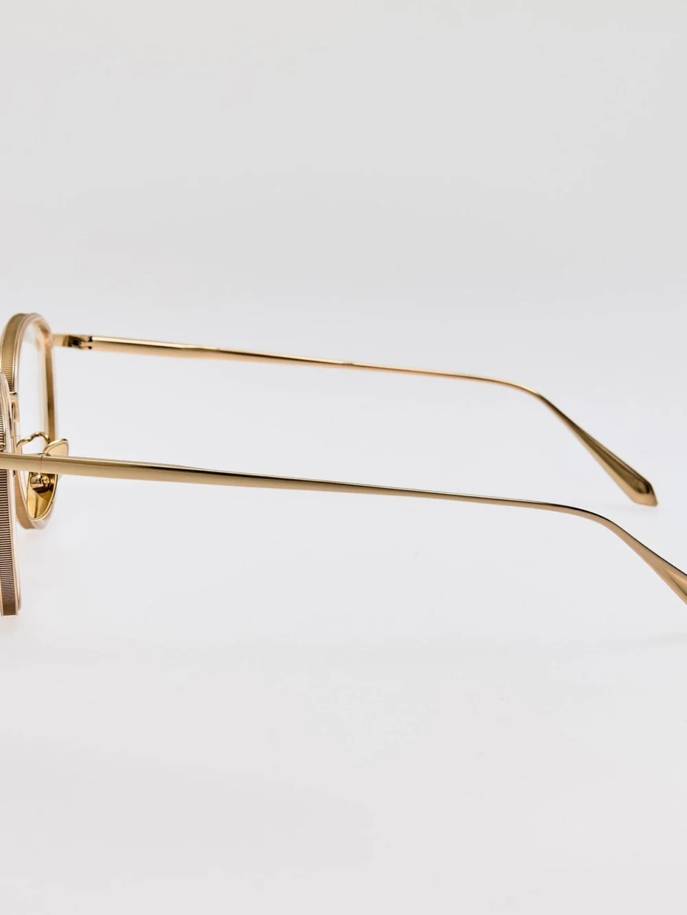 Linda Farrow Dahlia Optical, 22k gold and ash, view 6