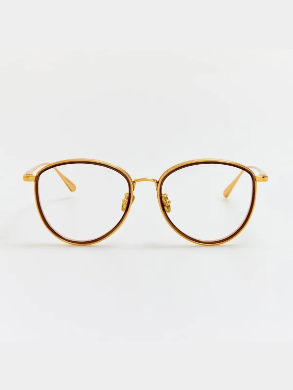 Linda Farrow Dahlia Optical in Brown