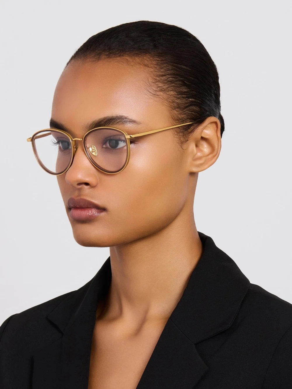 Linda Farrow Dahlia Optical, brown, view 5