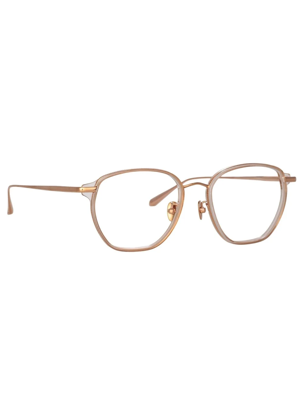 Linda Farrow Danilo Optical Frame, 18k rose gold, view 2