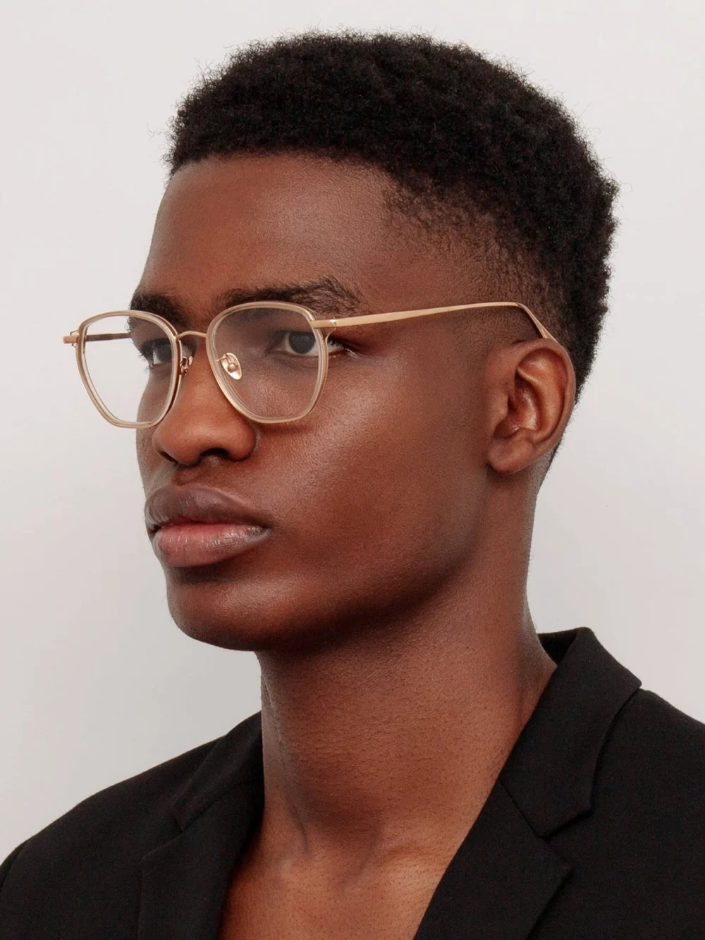 Linda Farrow Danilo Optical Frame, 18k rose gold, view 4