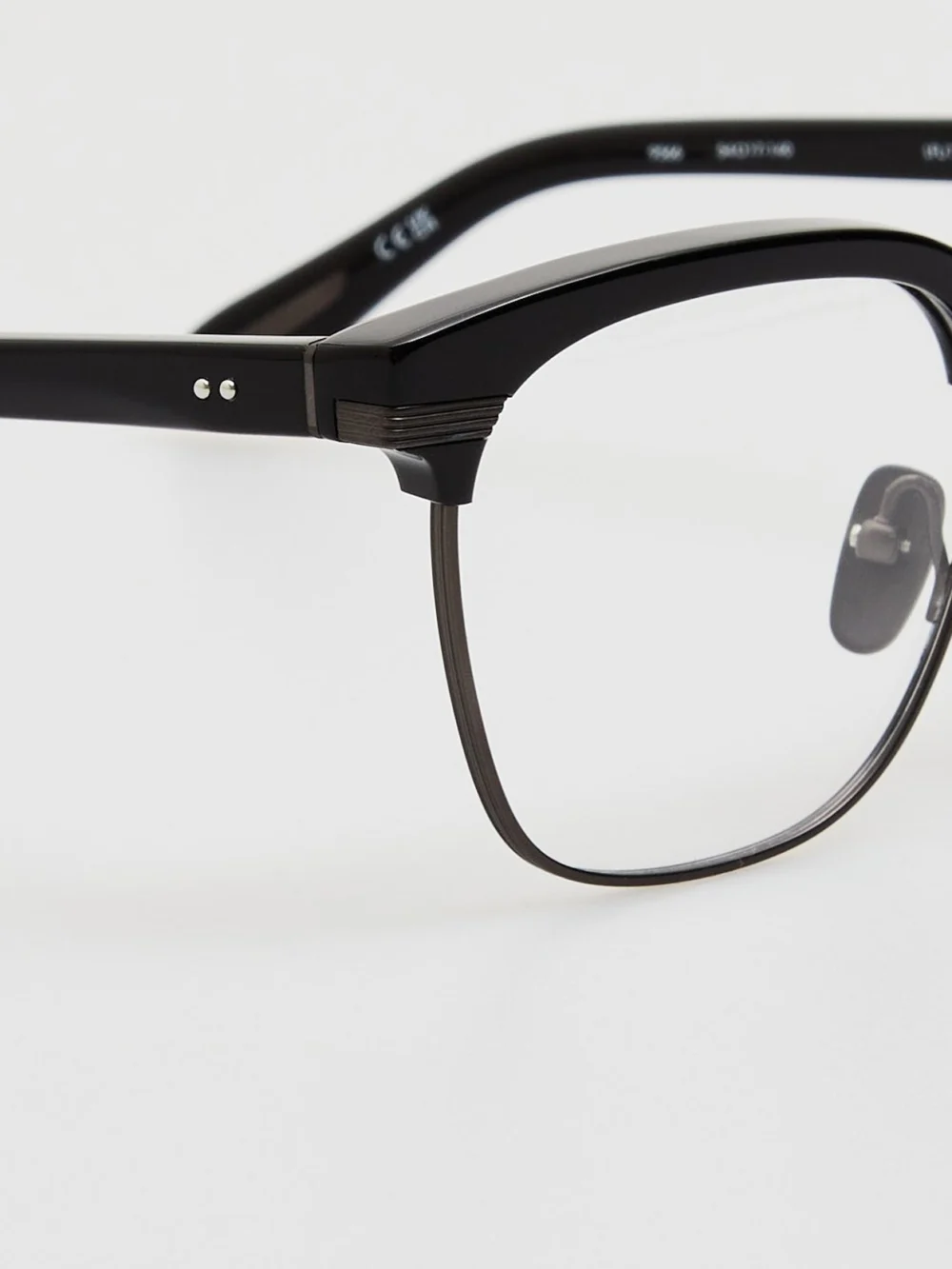 Linda Farrow Darin Optical, black matt nickel, view 3