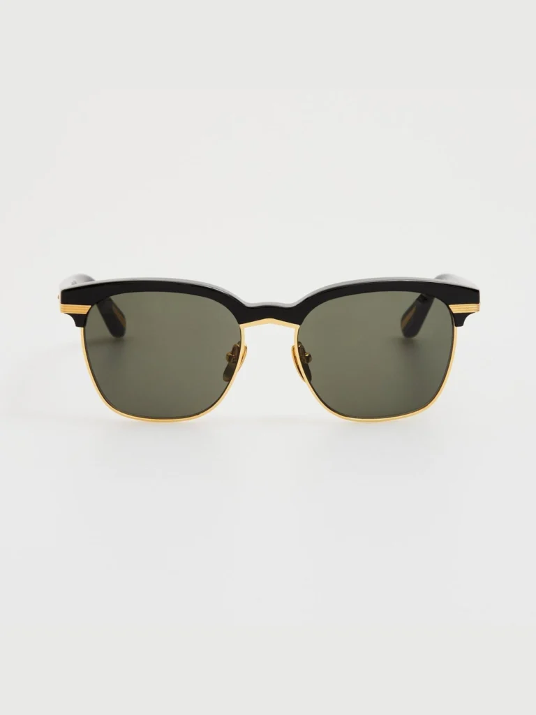 Linda Farrow Darin Sunglasses in Black