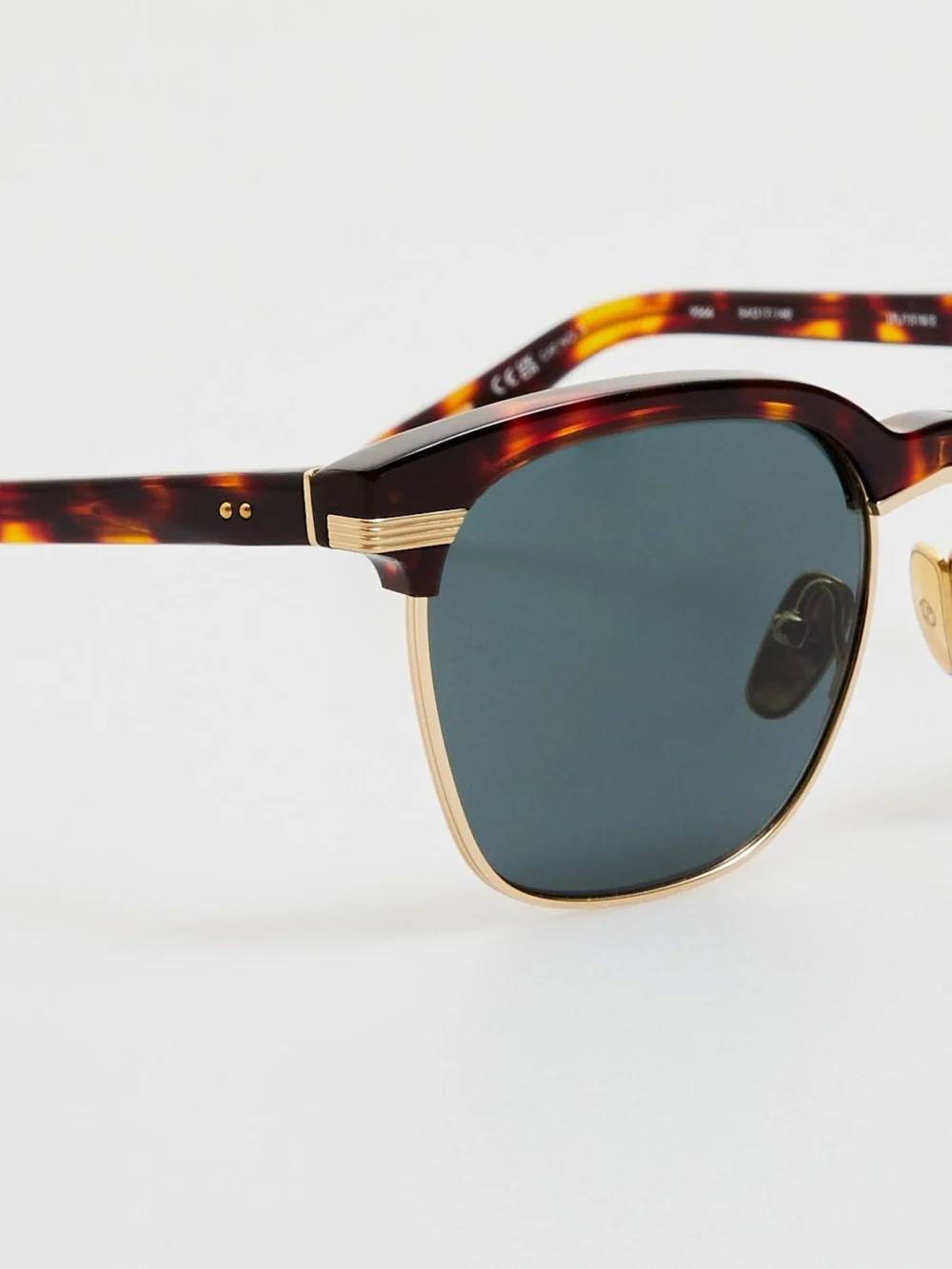 Linda Farrow Darin Sunglasses, dark tortoiseshell, view 4