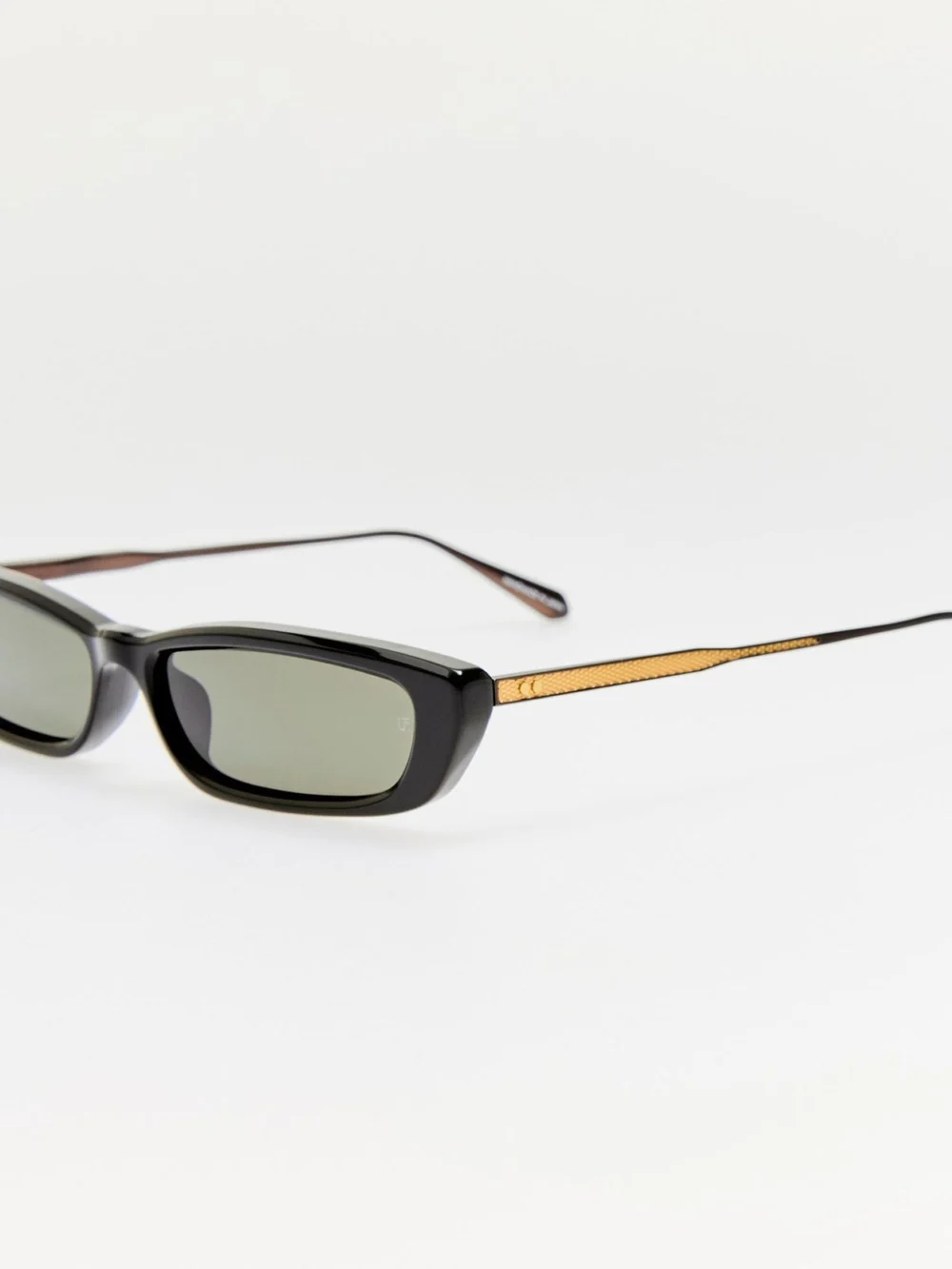 Linda Farrow Darya Sunglasses, black, view 2