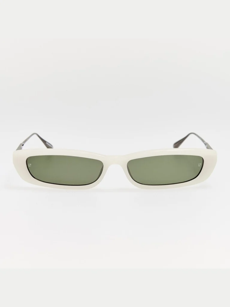 Linda Farrow Darya Sunglasses in Cream