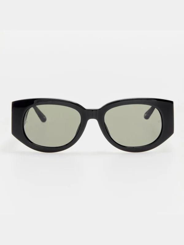 Linda Farrow Debbie Sunglasses in Black