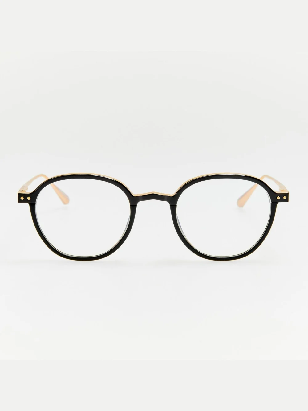 Linda Farrow Devon Optical in 22k gold and black