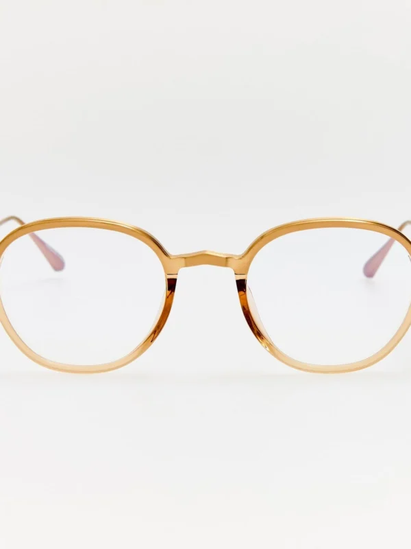 Linda Farrow Devon Optical in Matt Champagne and Honey