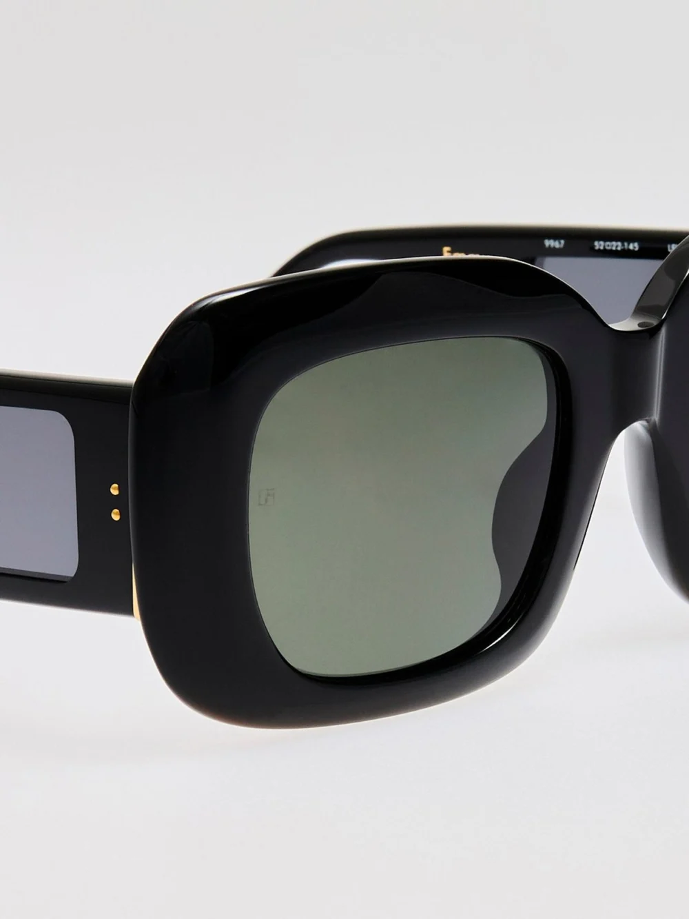 Linda Farrow Emmy Sunglasses, black, view 4