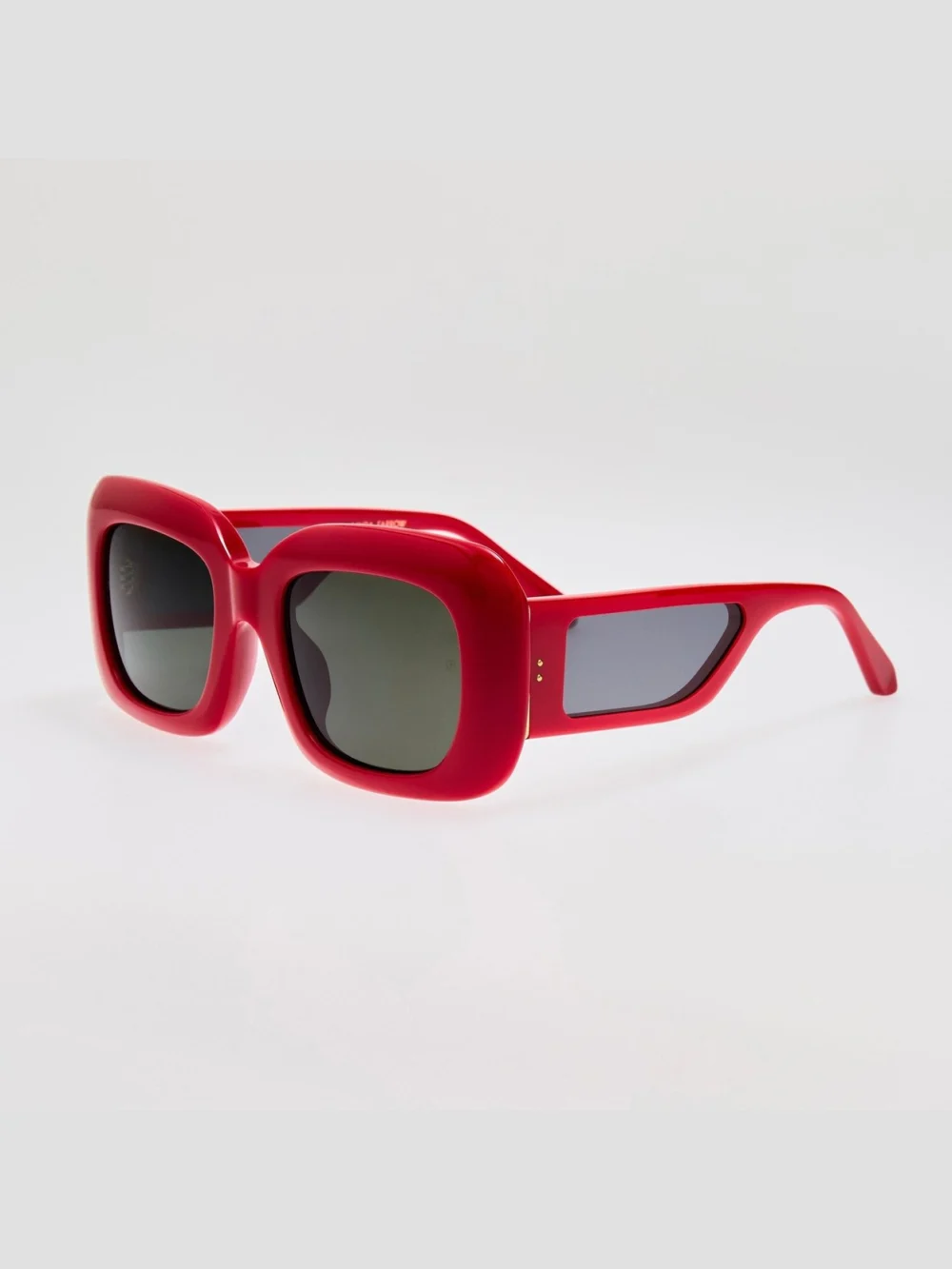 Linda Farrow Emmy Sunglasses, red, view 2