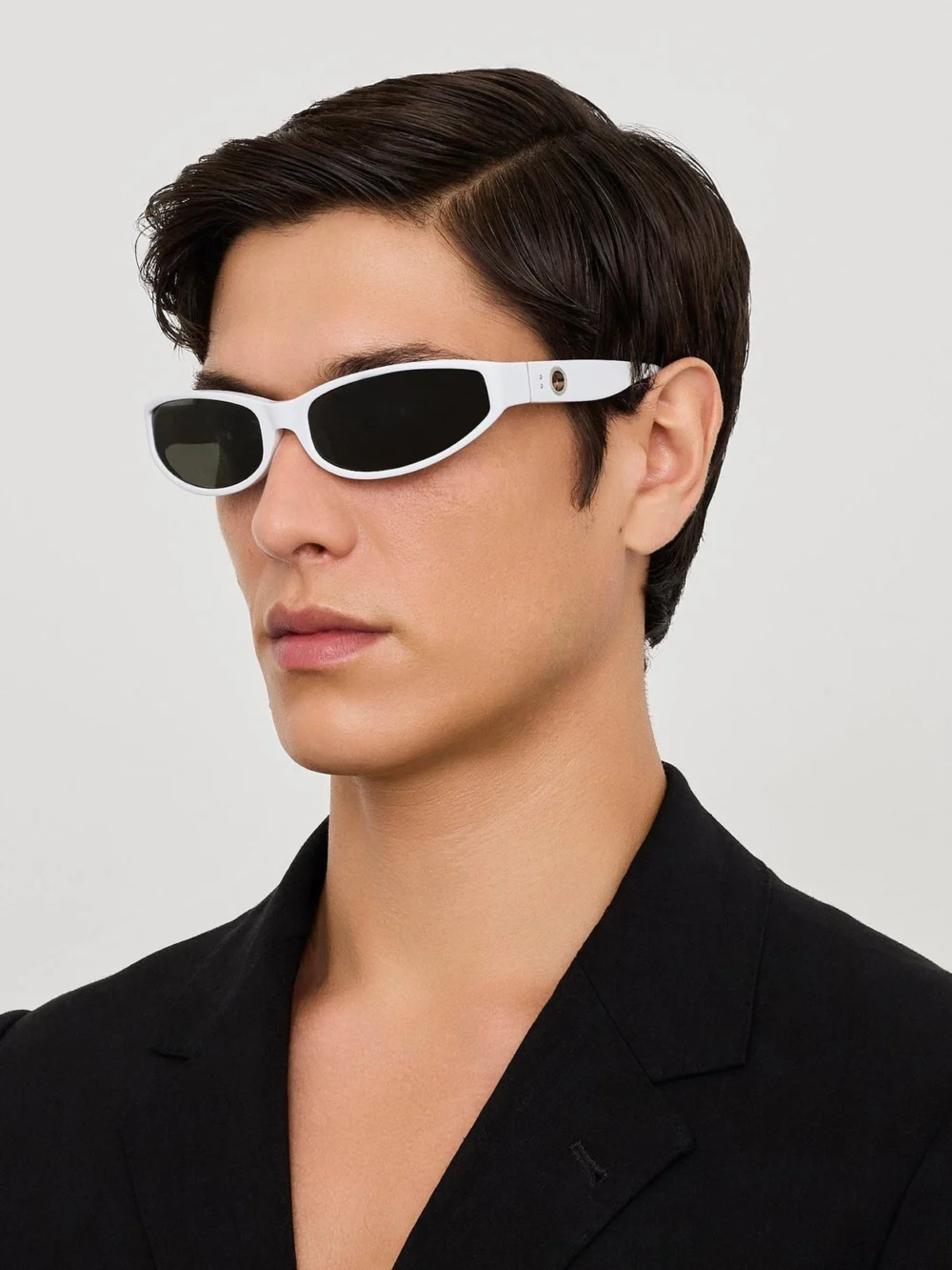 Linda Farrow Etain Sunglasses, dark tortoiseshell, view 4