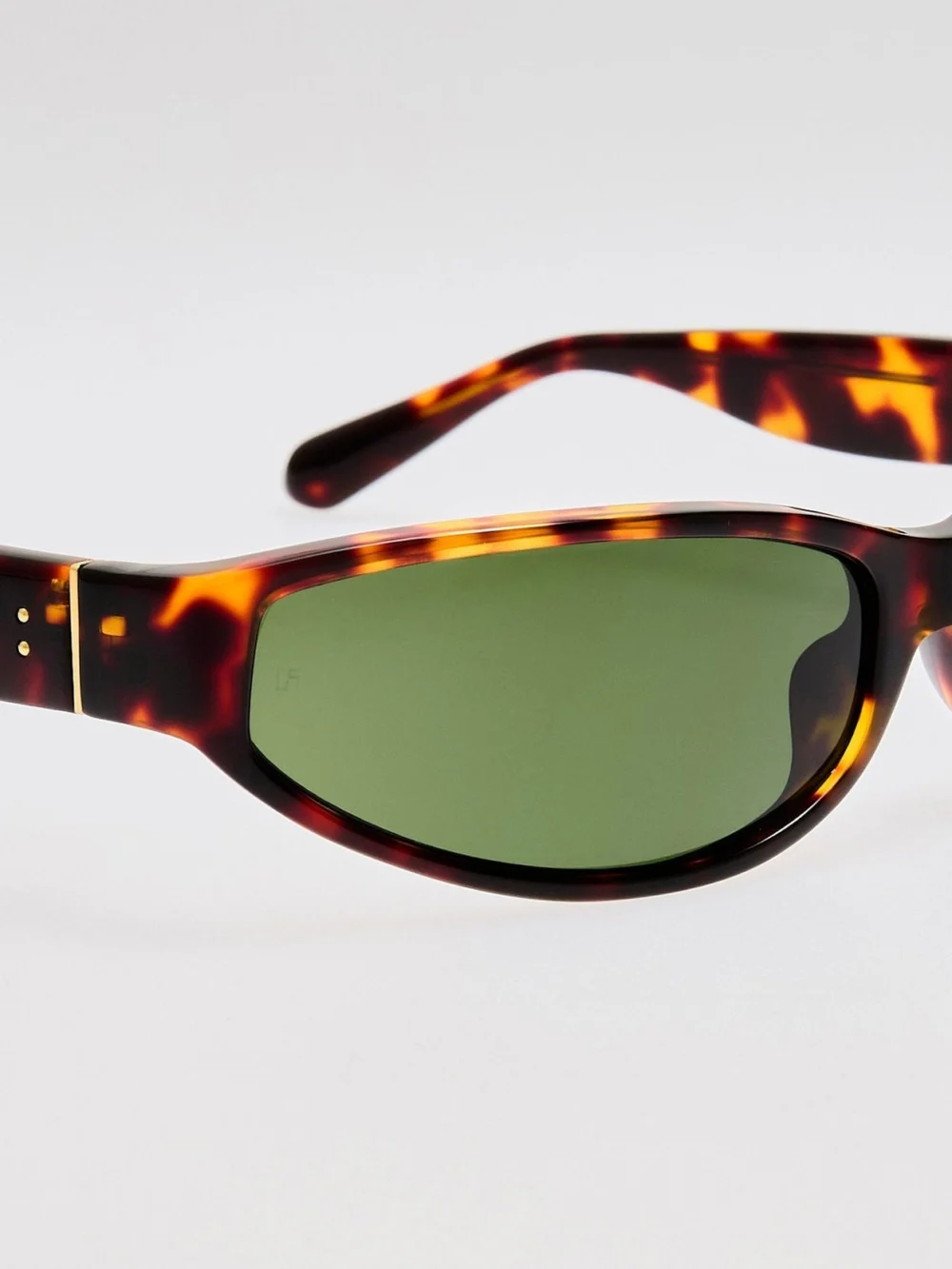 Linda Farrow Etain Sunglasses, dark tortoiseshell, view 5