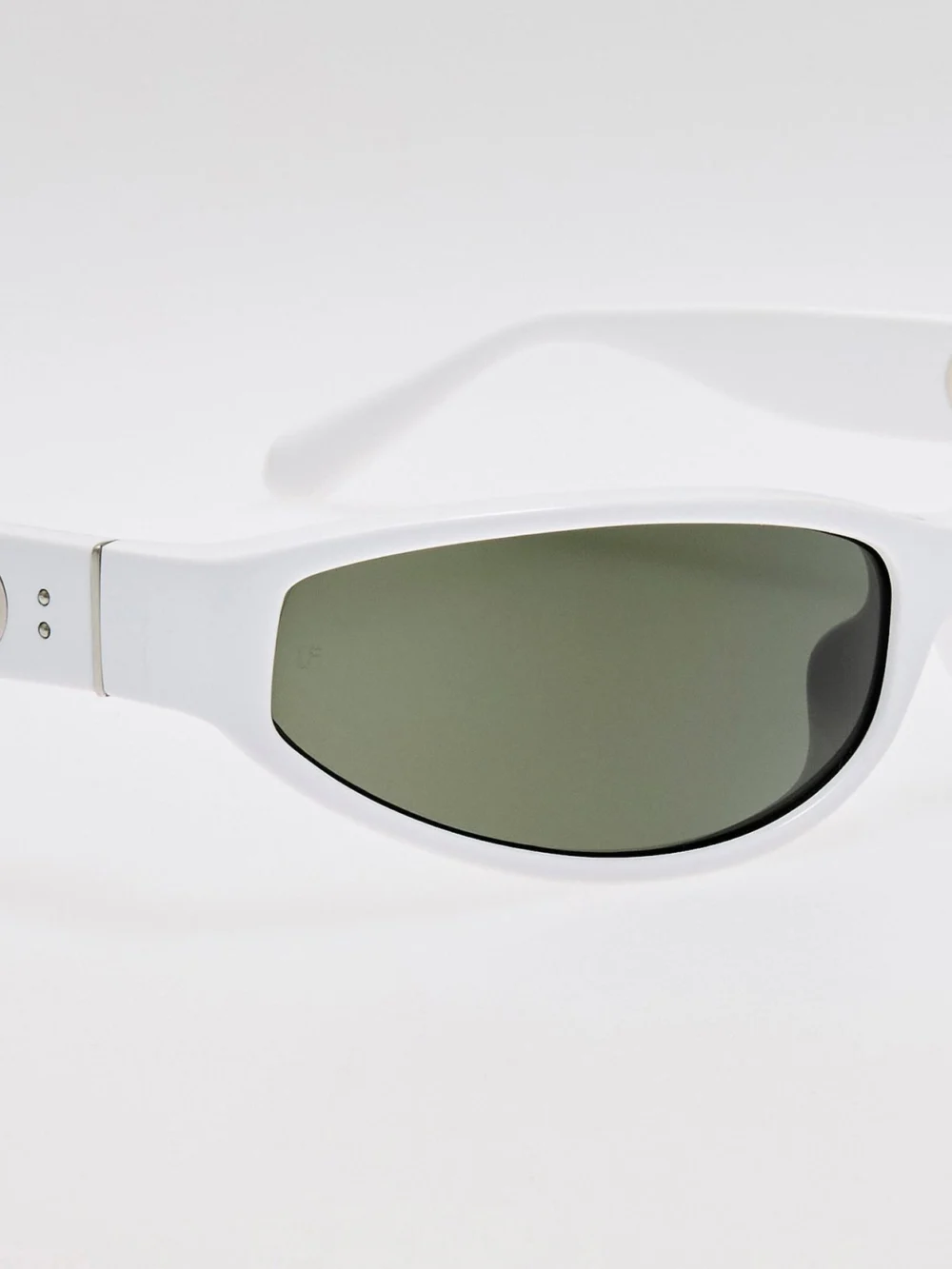 Linda Farrow Etain Sunglasses, white, view 5