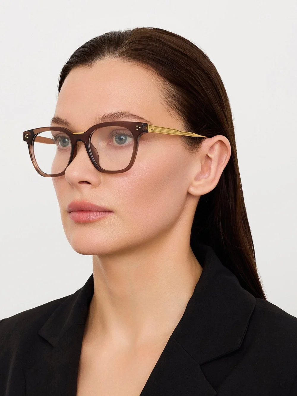 Linda Farrow Evans Optical, brown, view 3