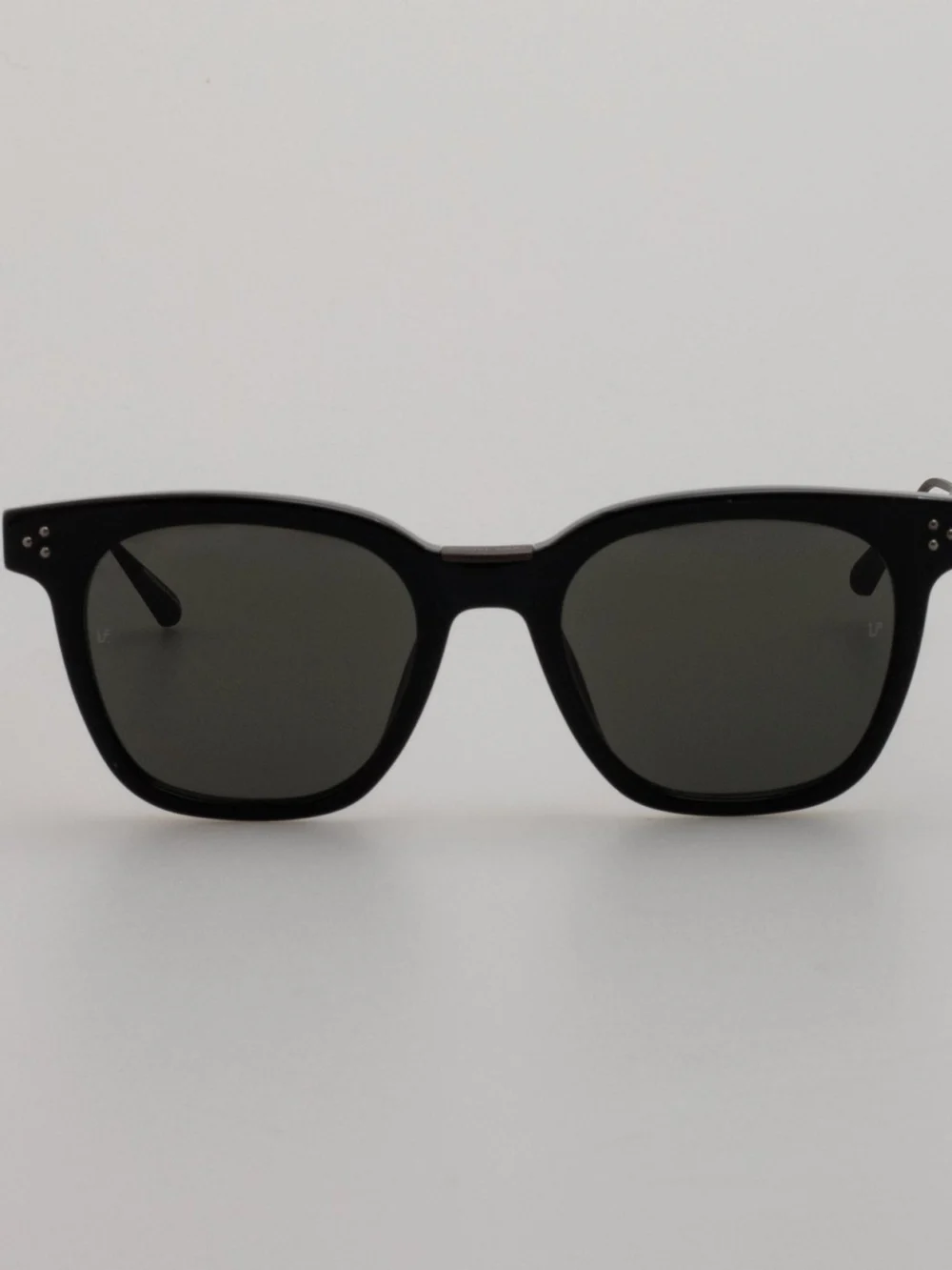 Linda Farrow Evans Sunglasses in black and matt nickel