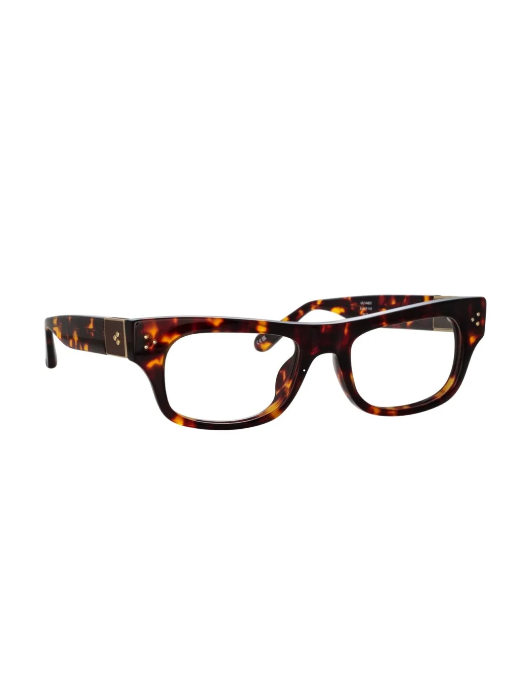 Linda Farrow Falck Optical Frame, tortoiseshell, view 2
