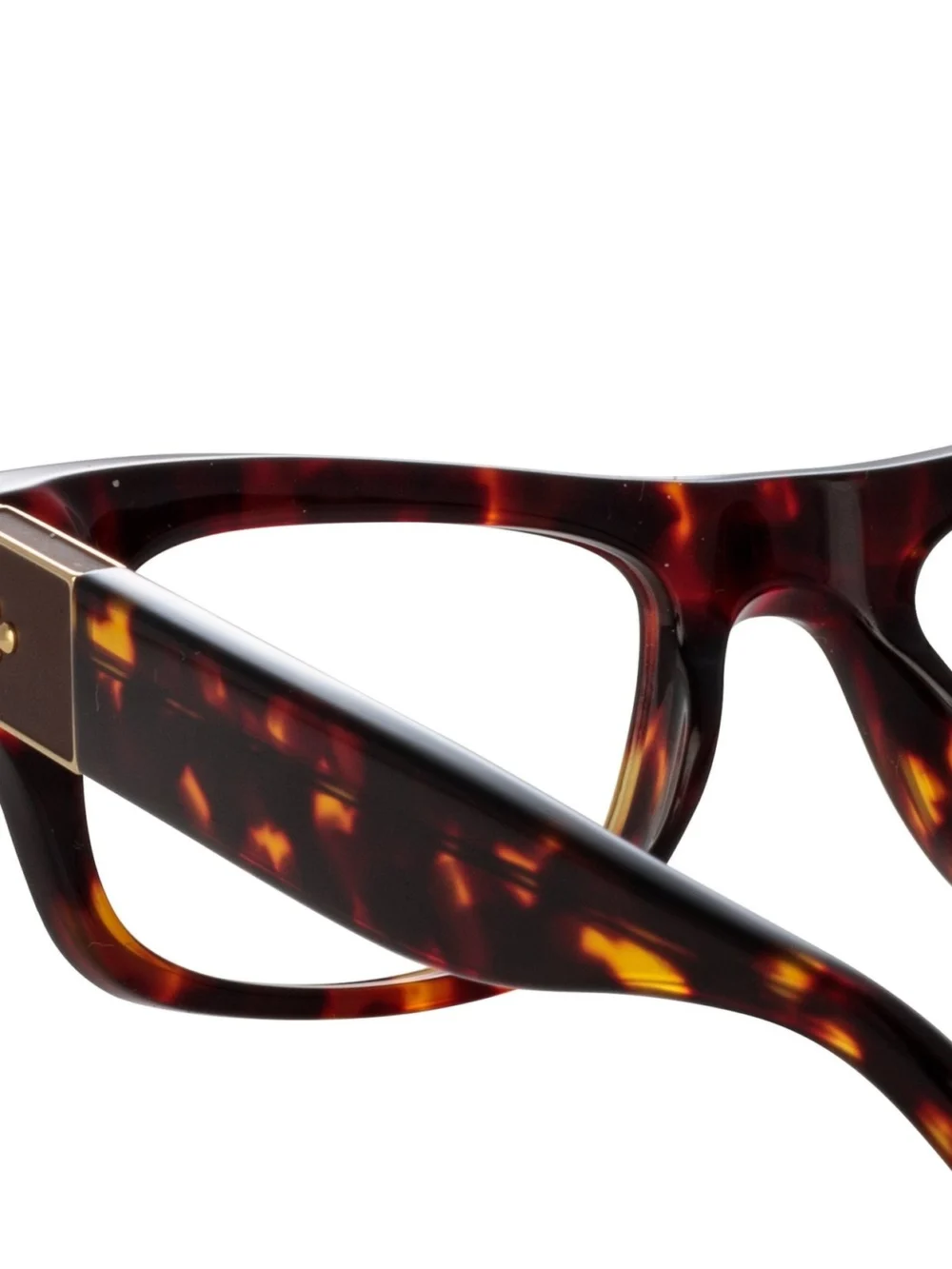 Linda Farrow Falck Optical Frame, tortoiseshell, view 6