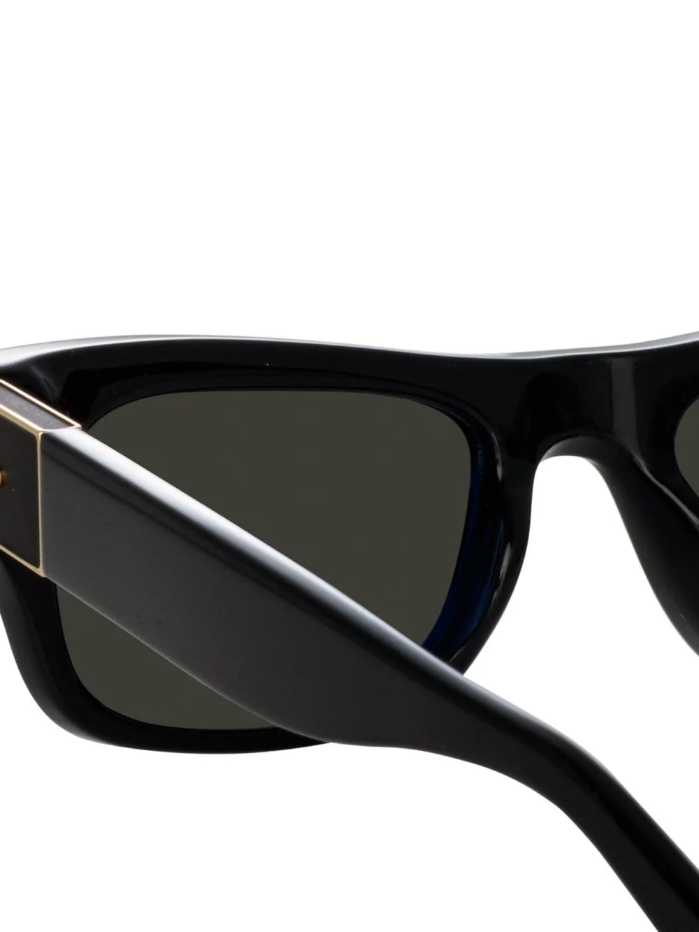 Linda Farrow Falck Sunglasses, black, view 6