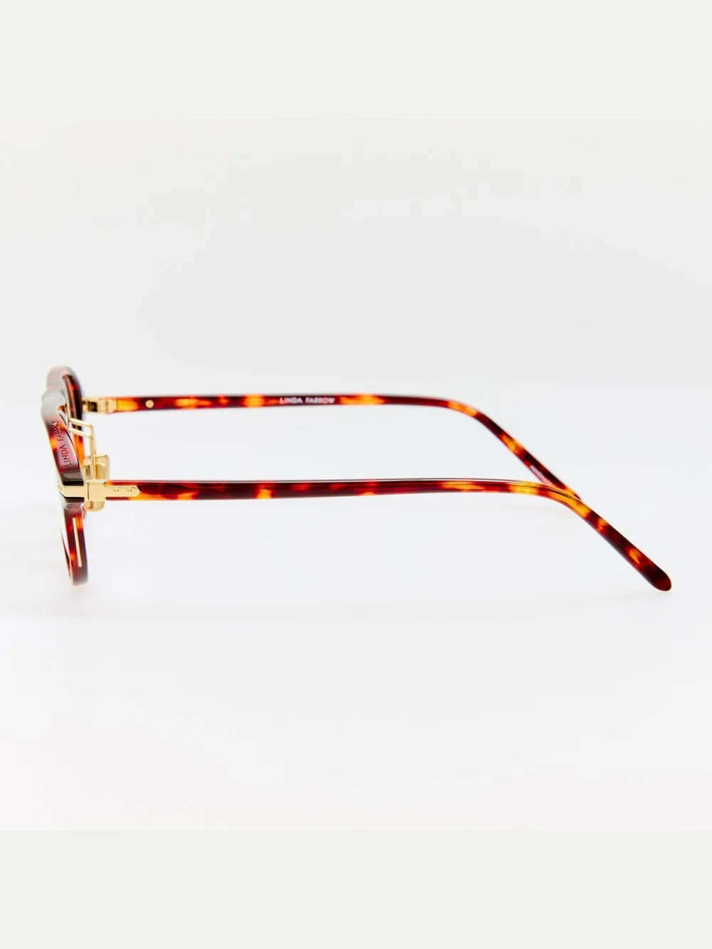 Linda Farrow Ferro Optical, dark tortoiseshell, view 5