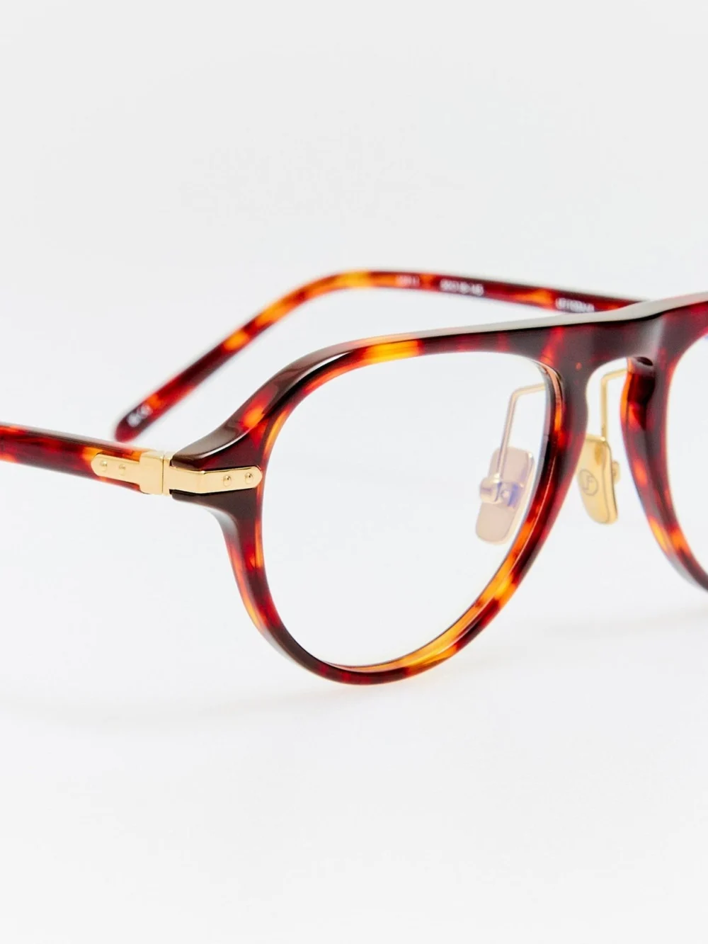 Linda Farrow Ferro Optical, dark tortoiseshell, view 6