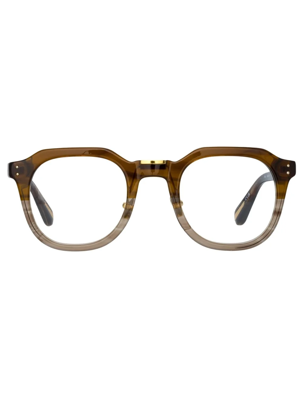Linda Farrow Fletcher Optical Frame in caramel horn